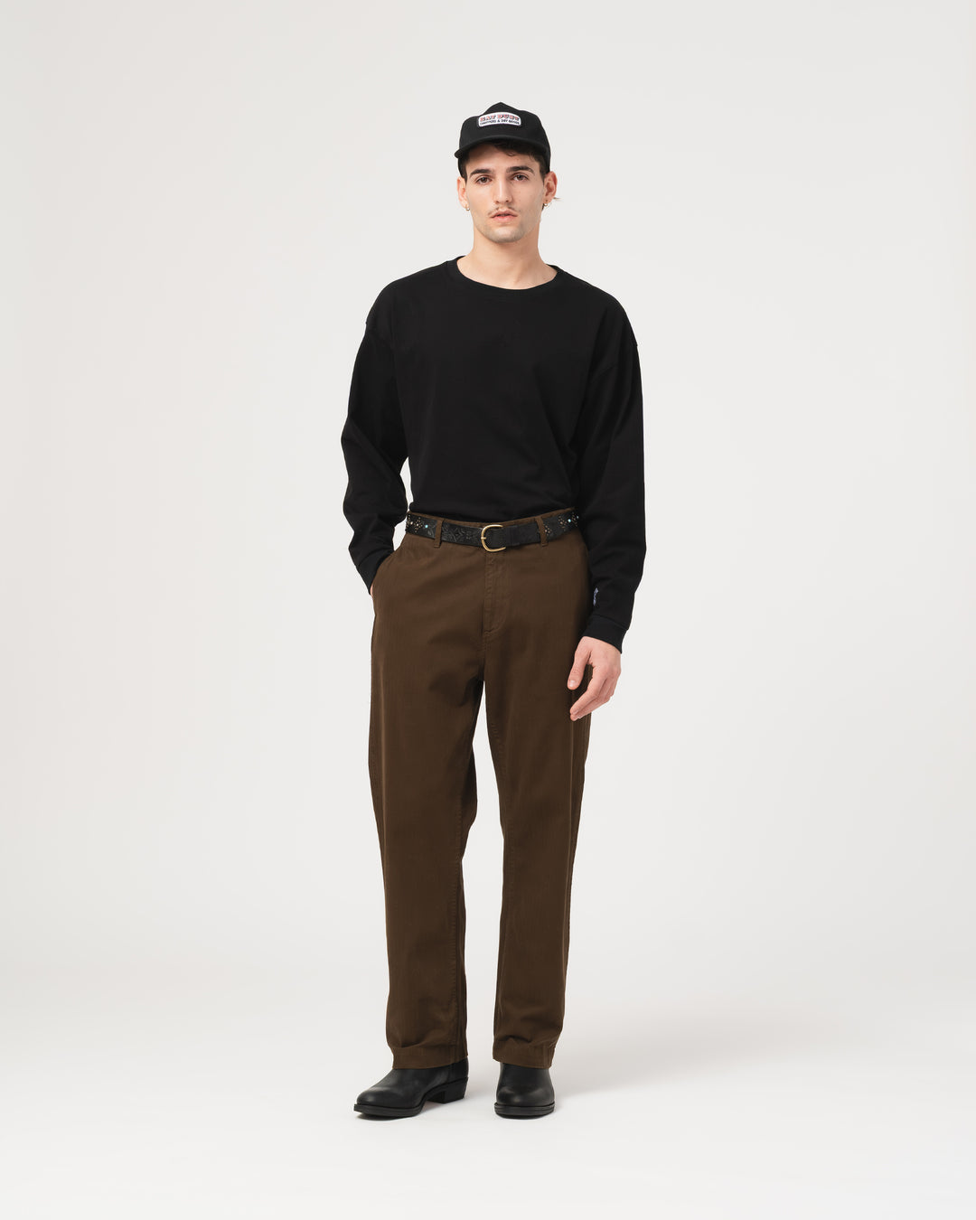 Frisco Chino Herringbone Twill Brown