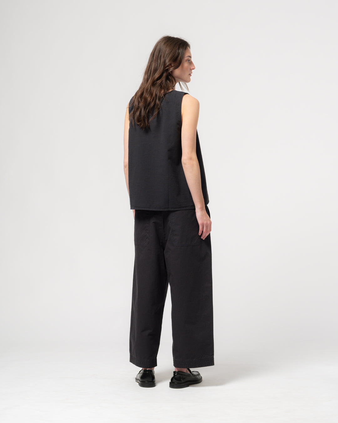 Zen Pants Crispy Cotton Midnight Blue