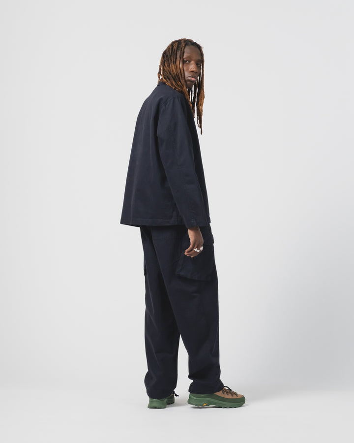 Trooper Pants Gabardine Satin Inkt