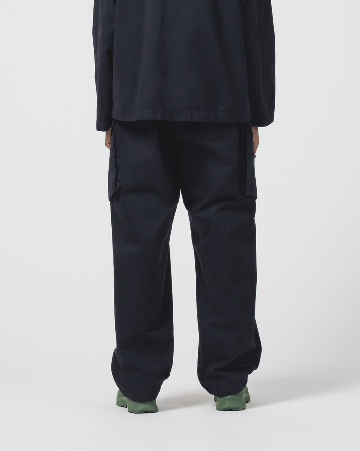 Trooper Pants Gabardine Satin Inkt