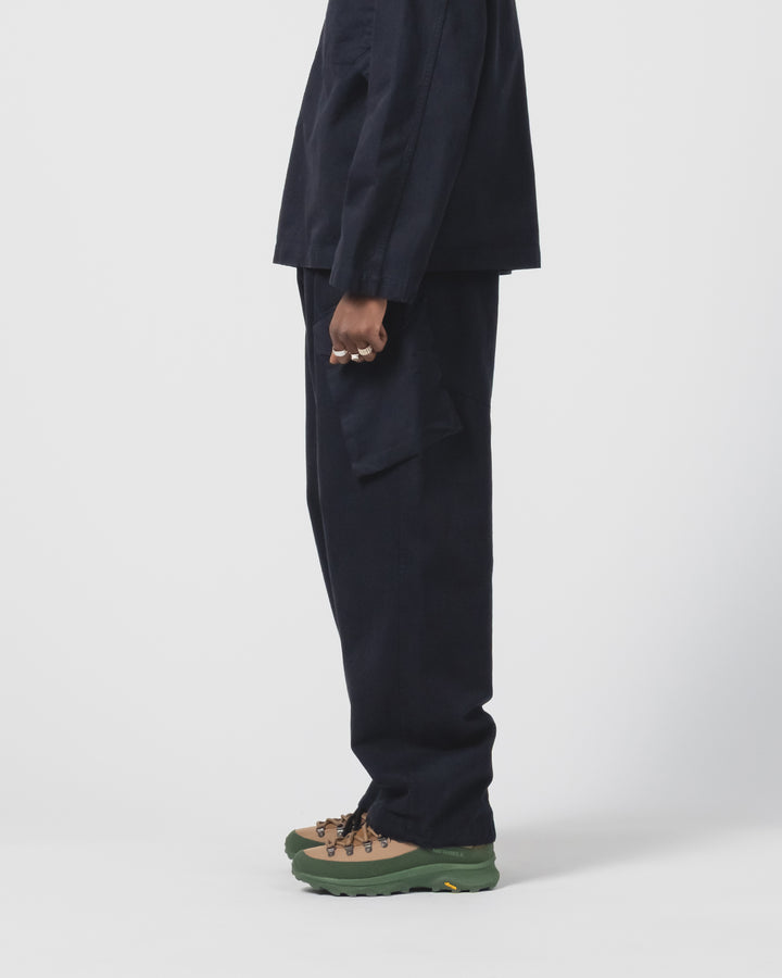 Trooper Pants Gabardine Satin Inkt