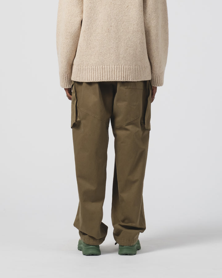 Trooper Pants Gabardine Satin Fossil Green