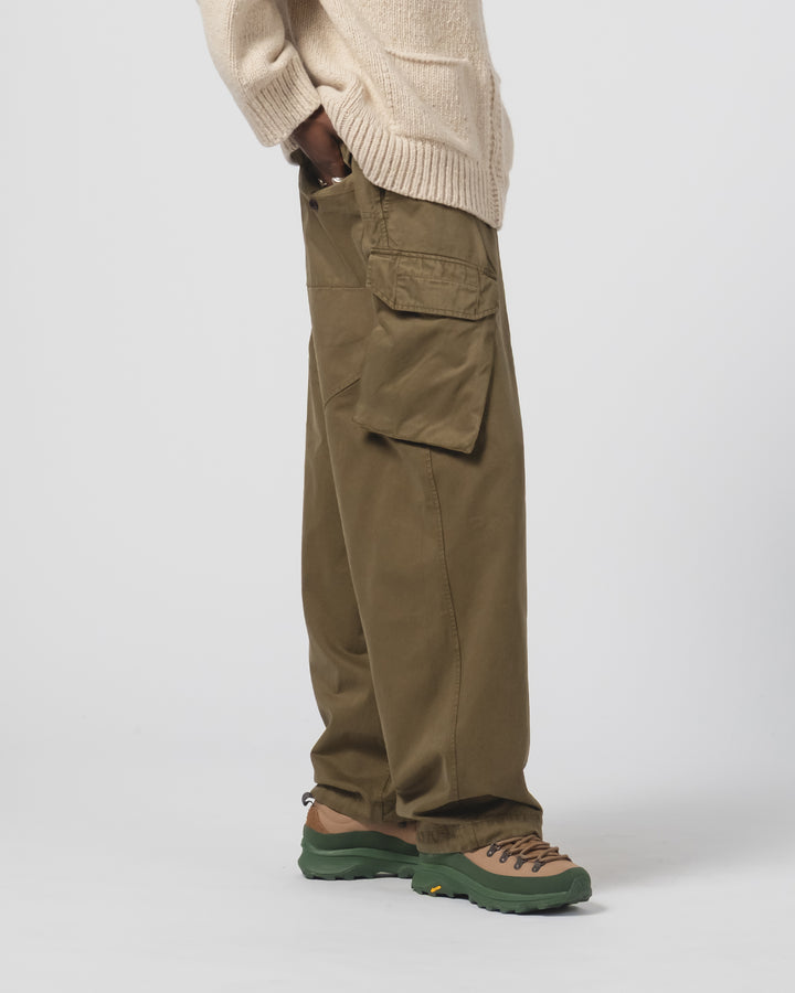Trooper Pants Gabardine Satin Fossil Green