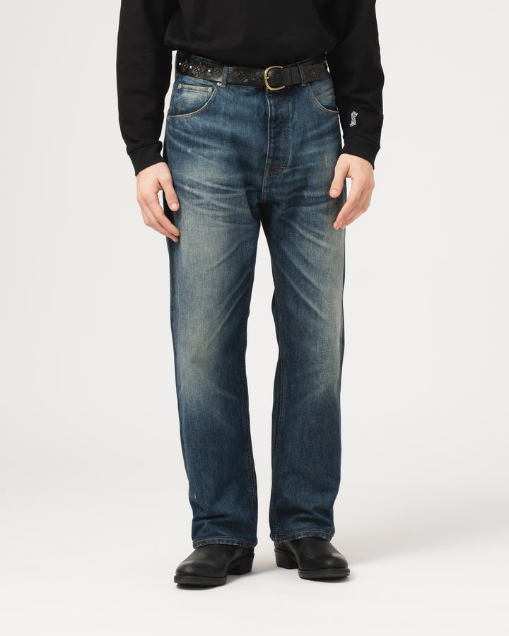 Fit 53 Fl Heavy Selvedge Denim Indigo Worn Out