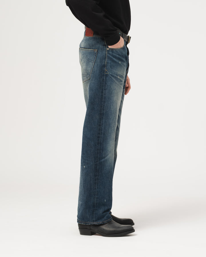 Fit 53 Fl Heavy Selvedge Denim Indigo Worn Out