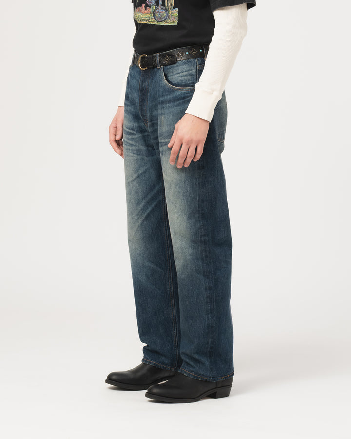 Fit 53 Fl Heavy Selvedge Denim Indigo Worn Out