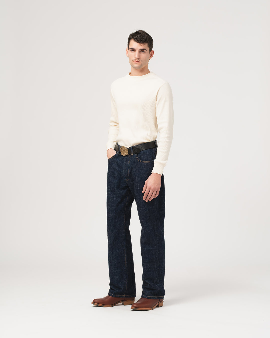 FIT 36 EL Heavy Selvedge Denim Indigo Rinse Wash