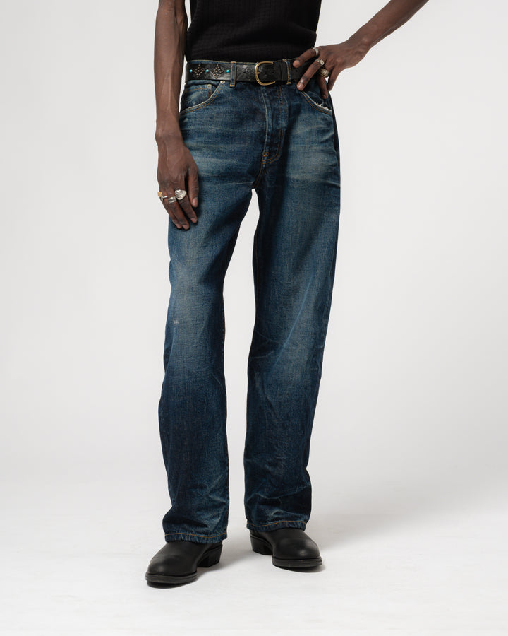 Fit 36 El Heavy Selvedge Denim Indigo Worn Out
