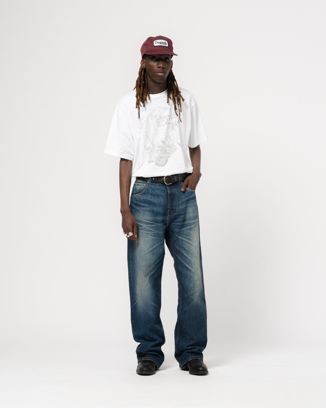 Fit 53 Fl Heavy Selvedge Denim Indigo Worn Out