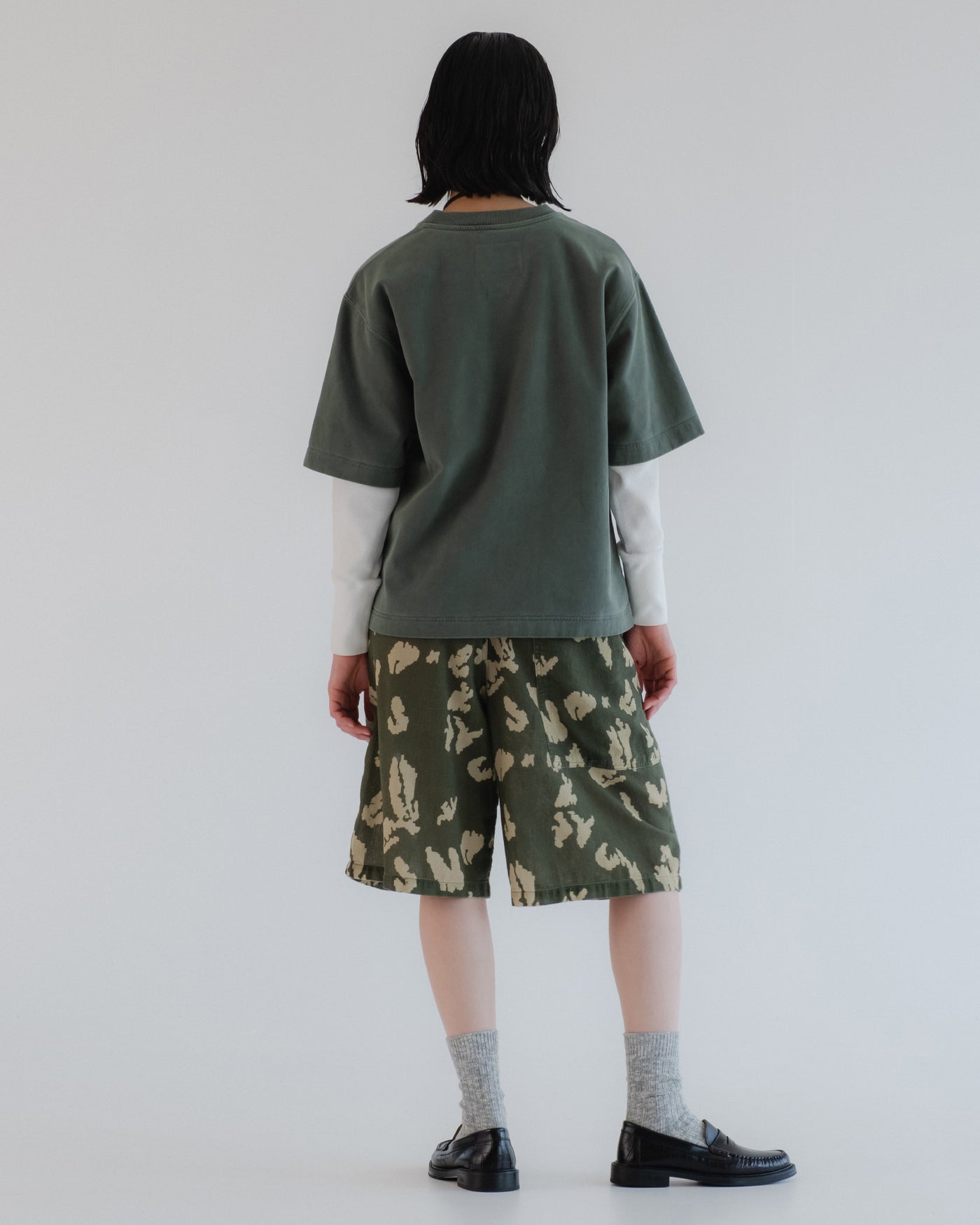 Bermuda Cloud Camo Mesh Mint/Off White