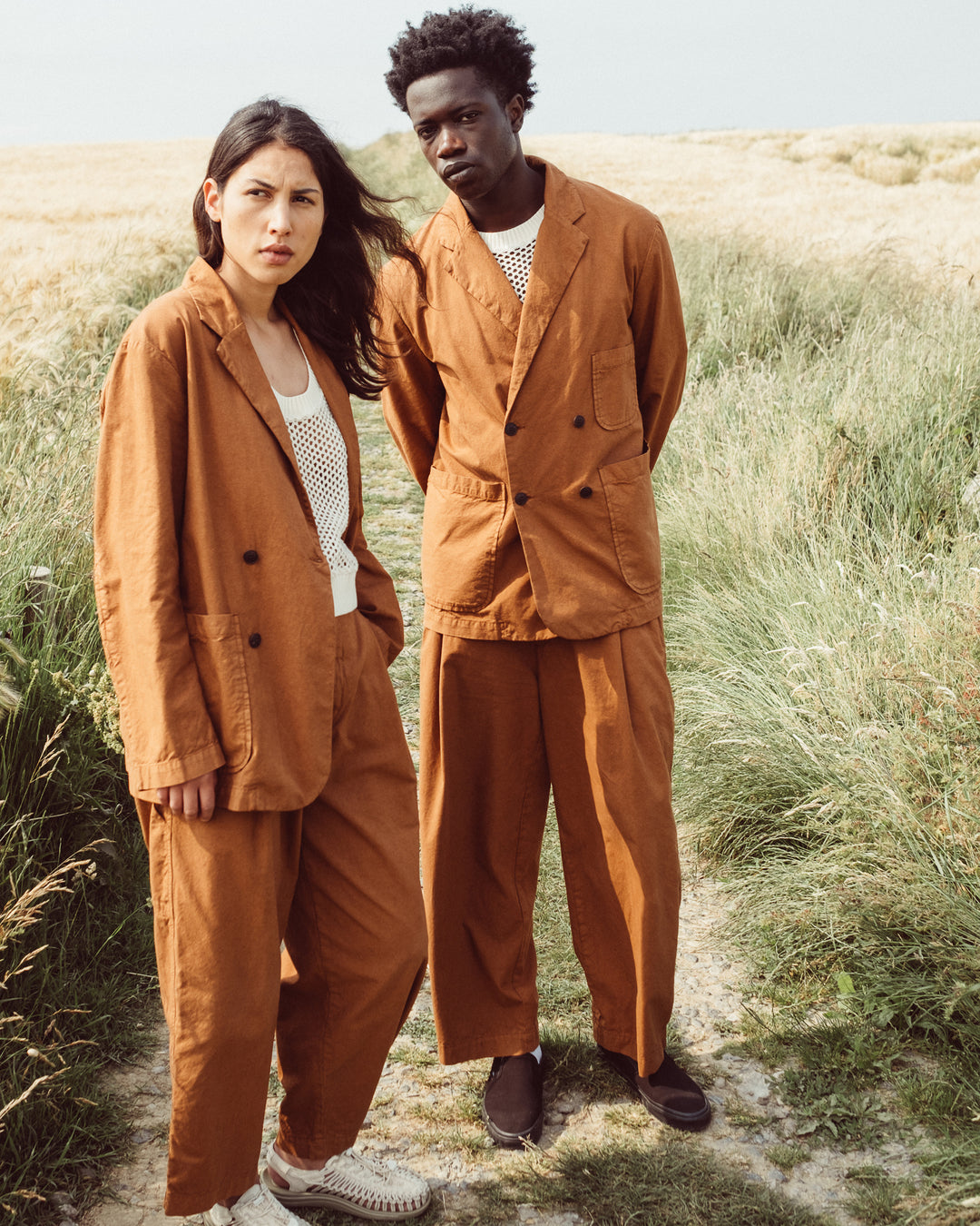 British Worker Pants Cotton Linen Chipmunck