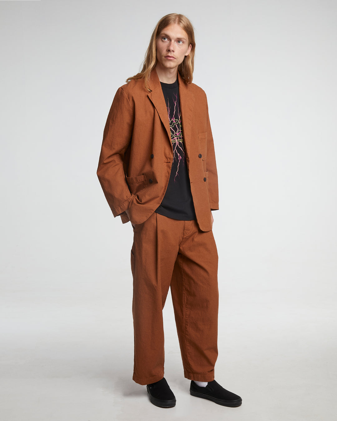 British Worker Pants Cotton Linen Chipmunck