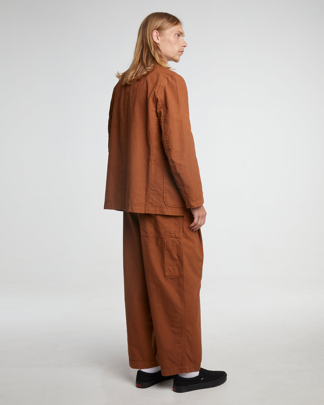 British Worker Pants Cotton Linen Chipmunck