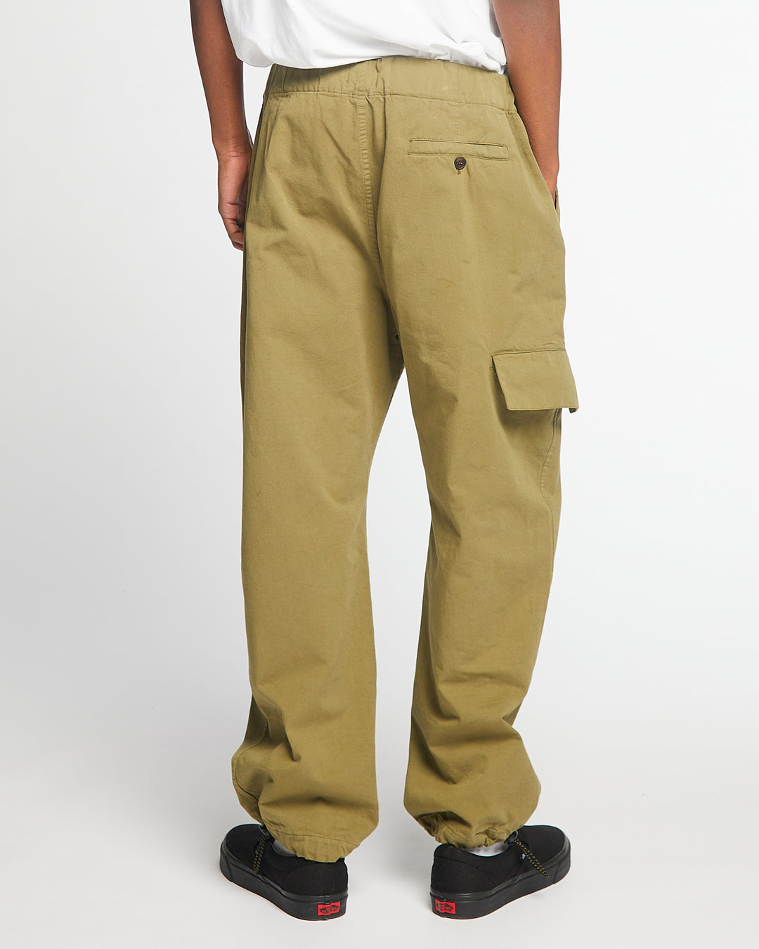 Desert Pants Crispy Cotton Dusty Green