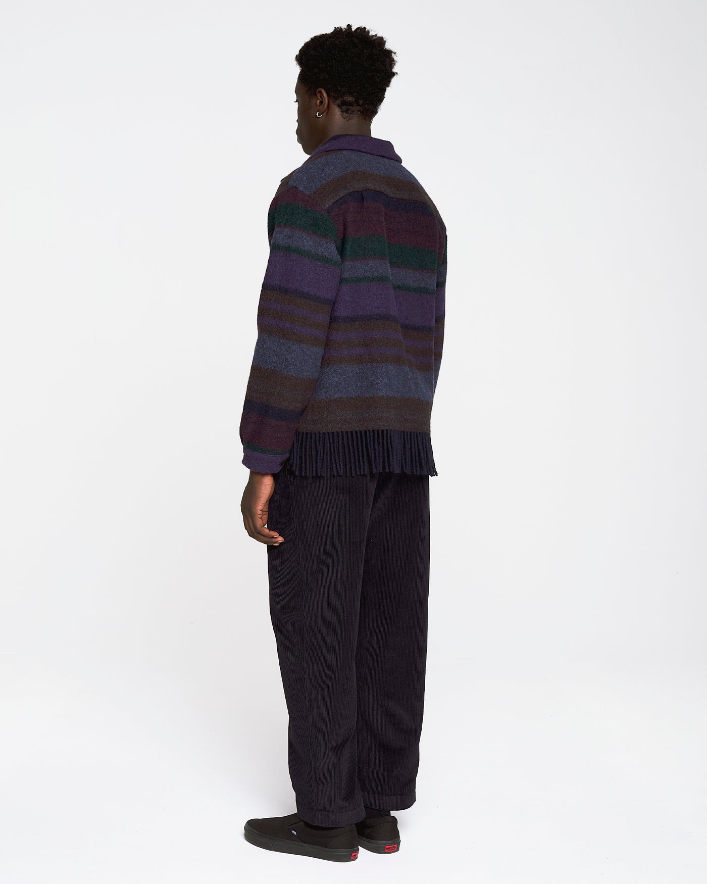 Marina Shirt Blanket Wool Dark Brown/Multi