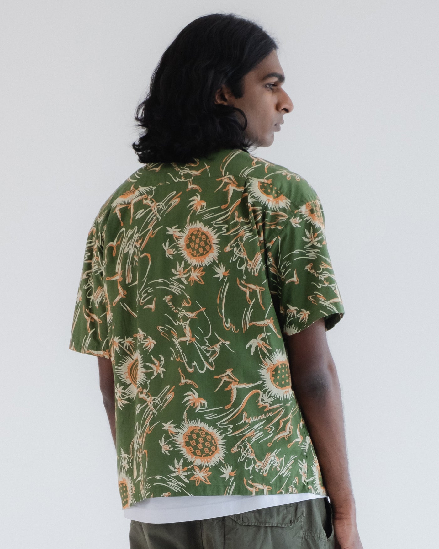 Aloha Shirt Casa Print Green