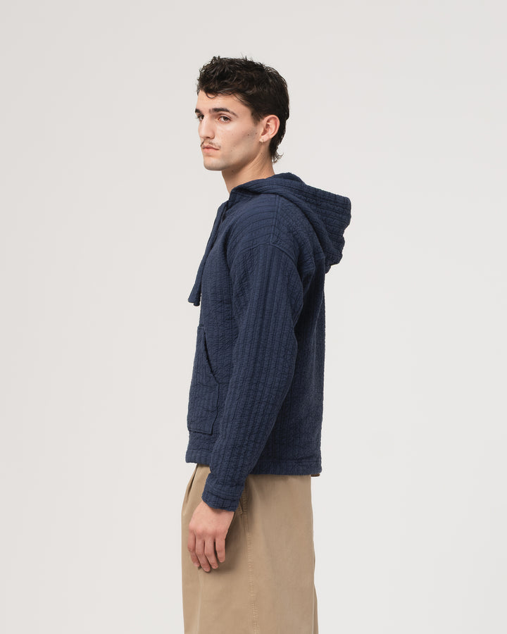 Baja Hoodie Dutton Jacquard Mood Indigo