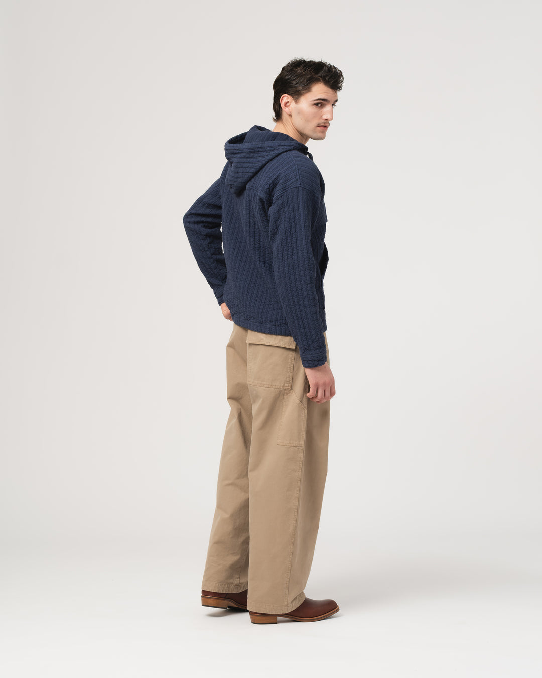 Baja Hoodie Dutton Jacquard Mood Indigo