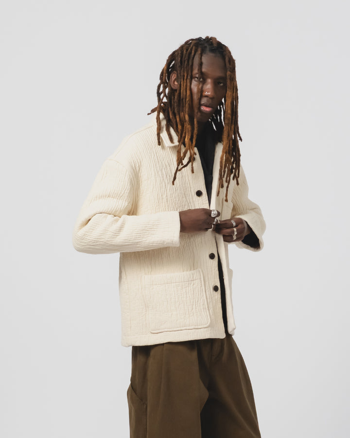 Cana Shirt Fjord Jacquard Wheat