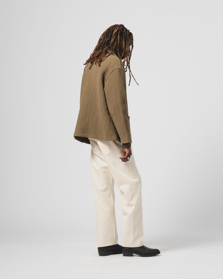 Cana Shirt Fjord Jacquard Fossil Green