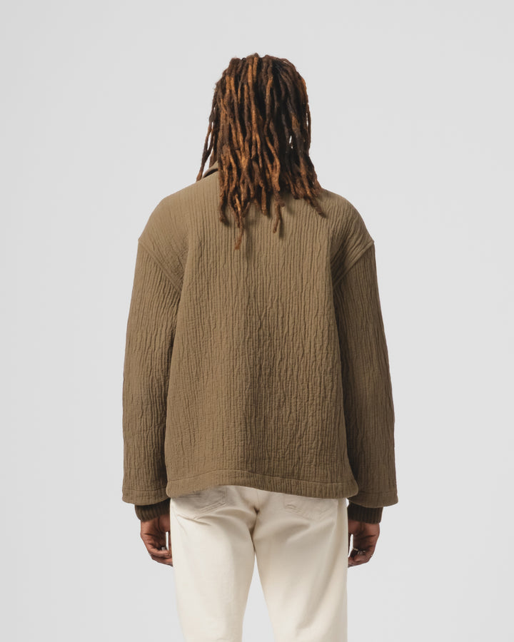 Cana Shirt Fjord Jacquard Fossil Green