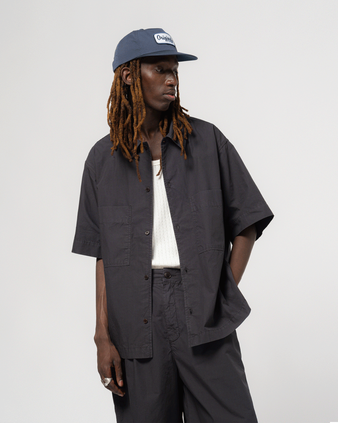 Okinawa Shirt Riviera Cotton Midnight Blue