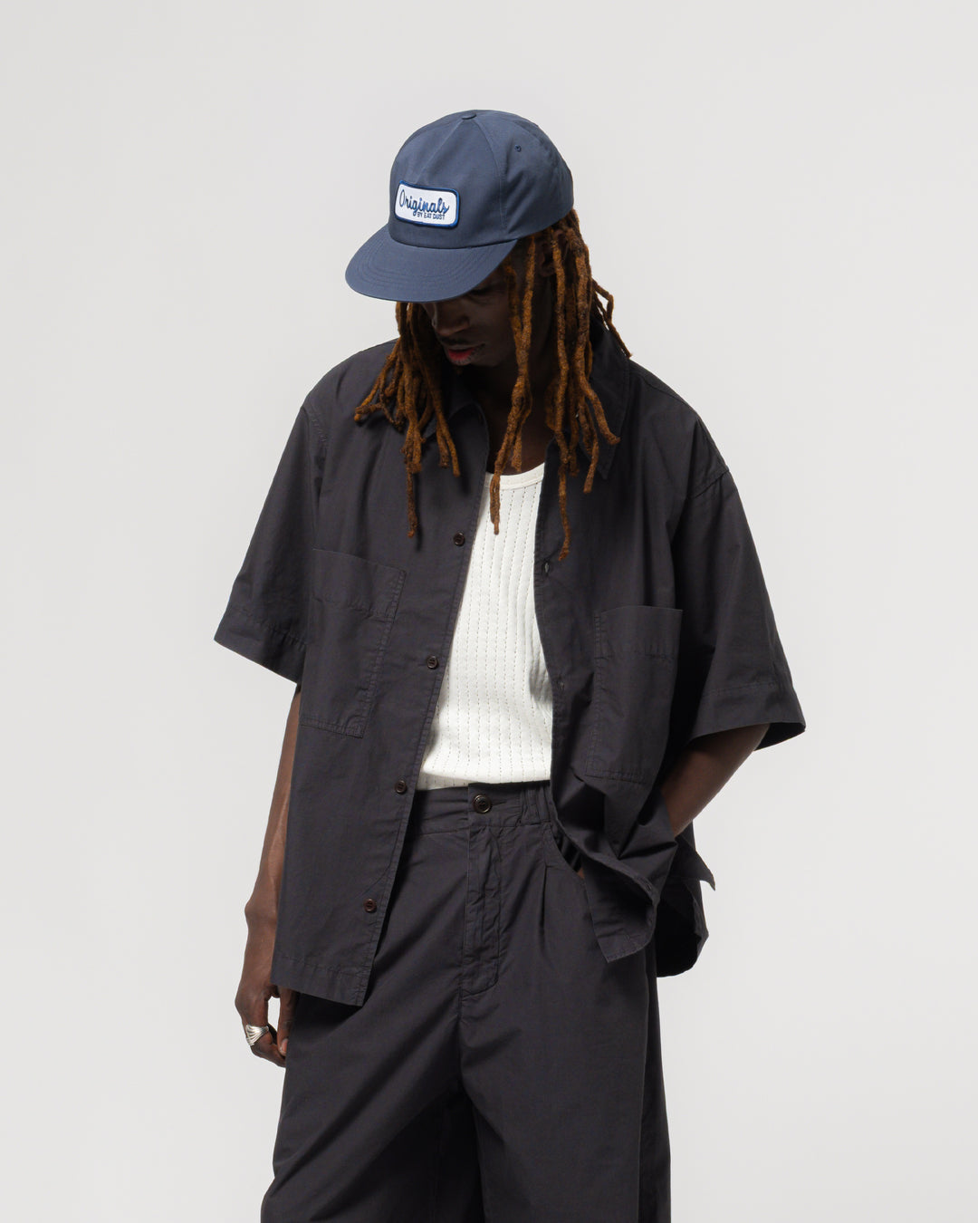 Okinawa Shirt Riviera Cotton Midnight Blue