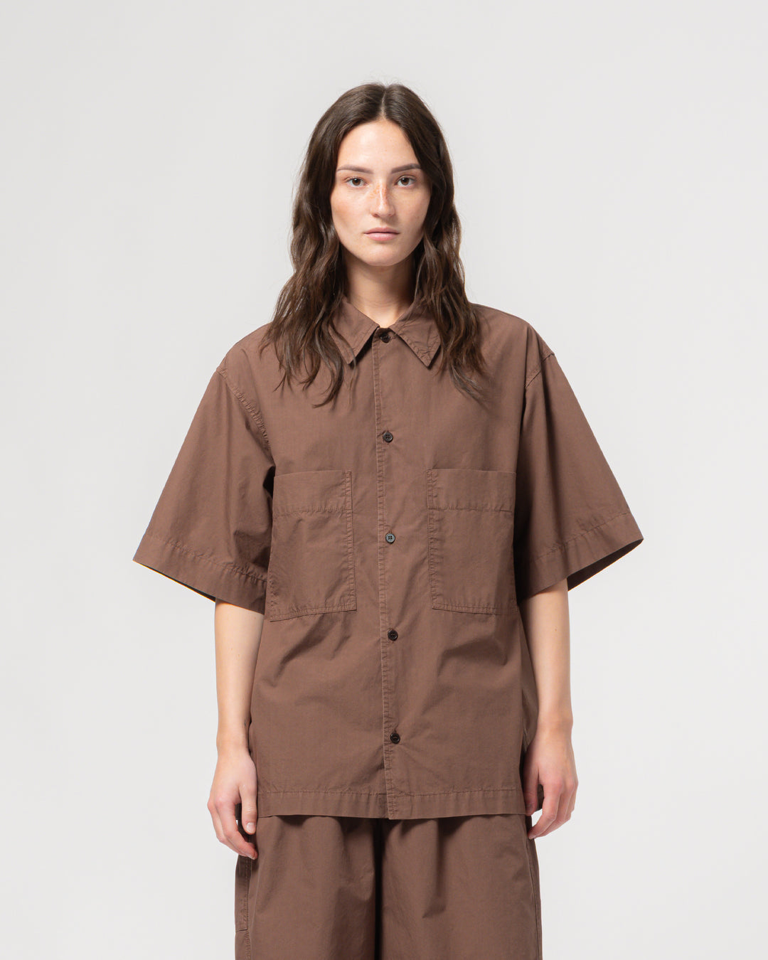 Okinawa Shirt Riviera Cotton Aztek Brown