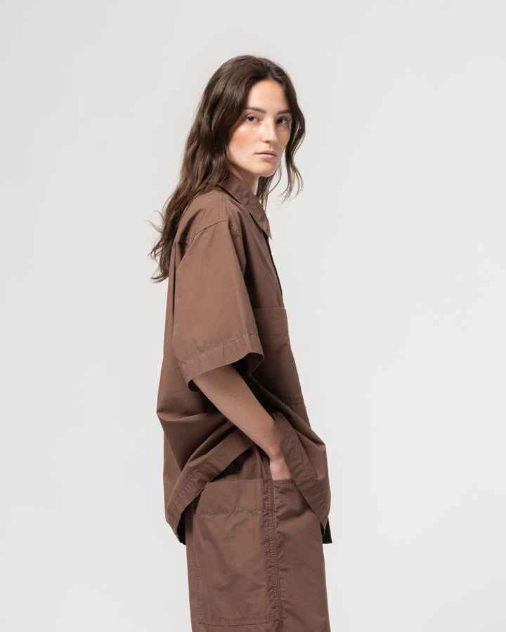 Okinawa Shirt Riviera Cotton Aztek Brown