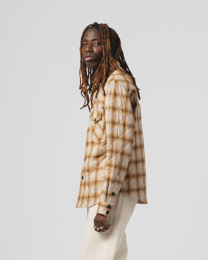 Idaho Shirt Acolchado Quilt Mustard/Brown
