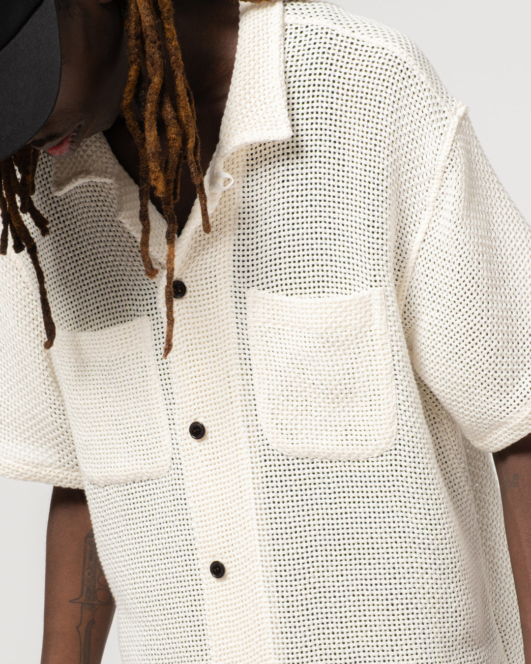 Breeze Shirt Trellis Cotton Ecru