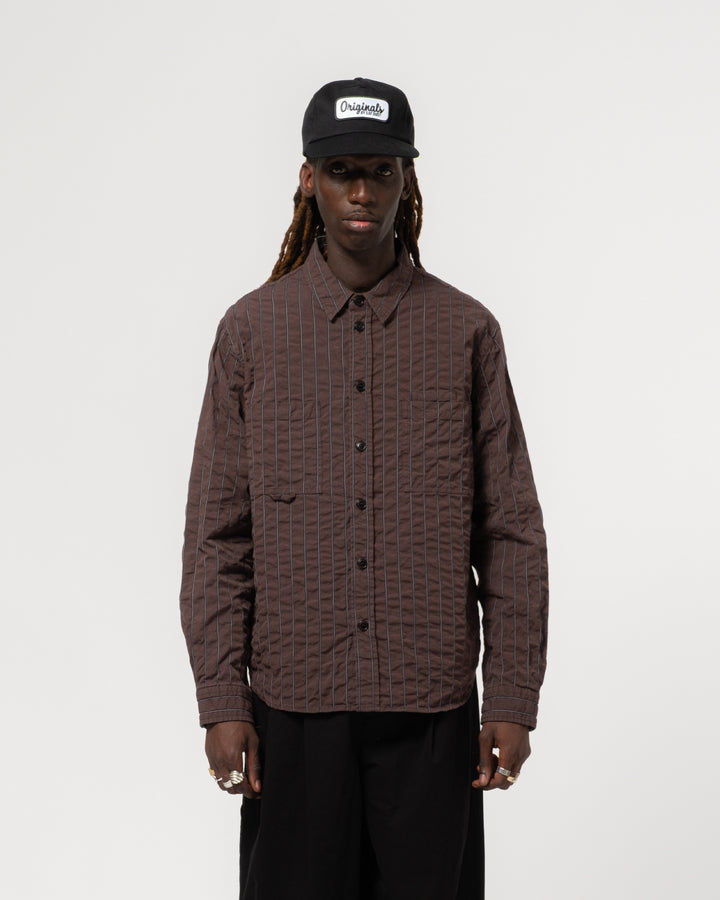 Combat Shirt Chester Seersucker Coffee