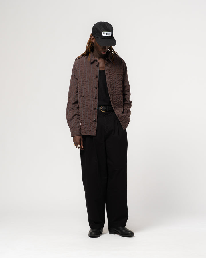 Combat Shirt Chester Seersucker Coffee