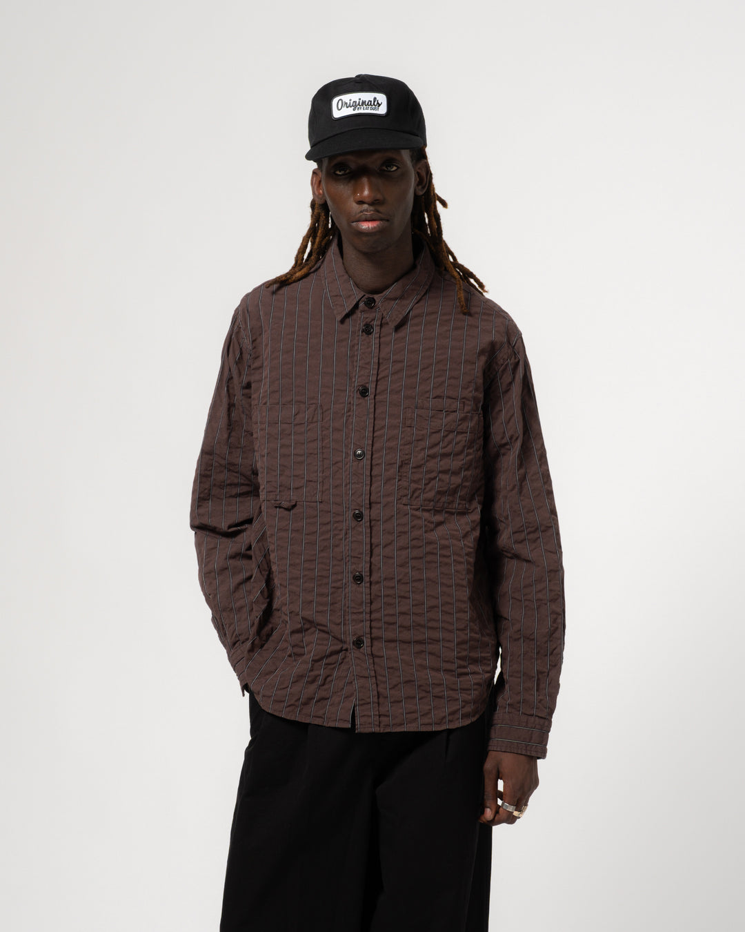 Combat Shirt Chester Seersucker Coffee