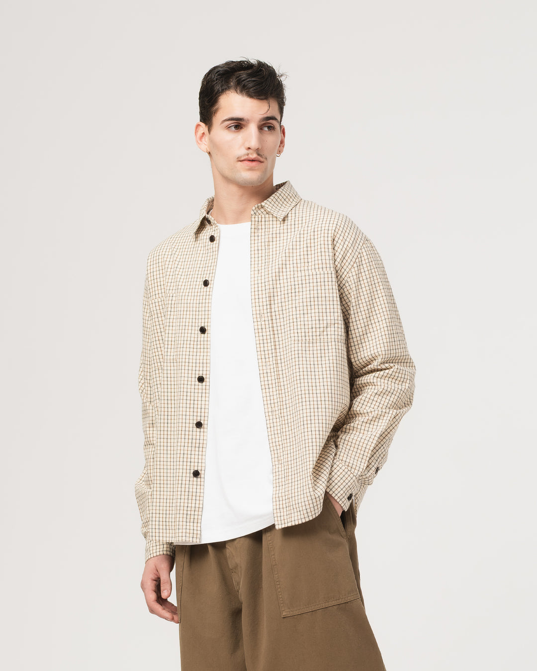 Combat Shirt Cantucci Check Wheat