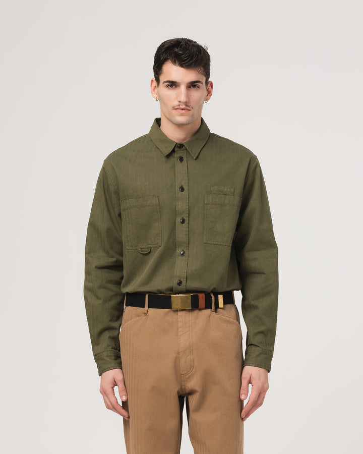 Combat Shirt Desire Herringbone Twill Avocado