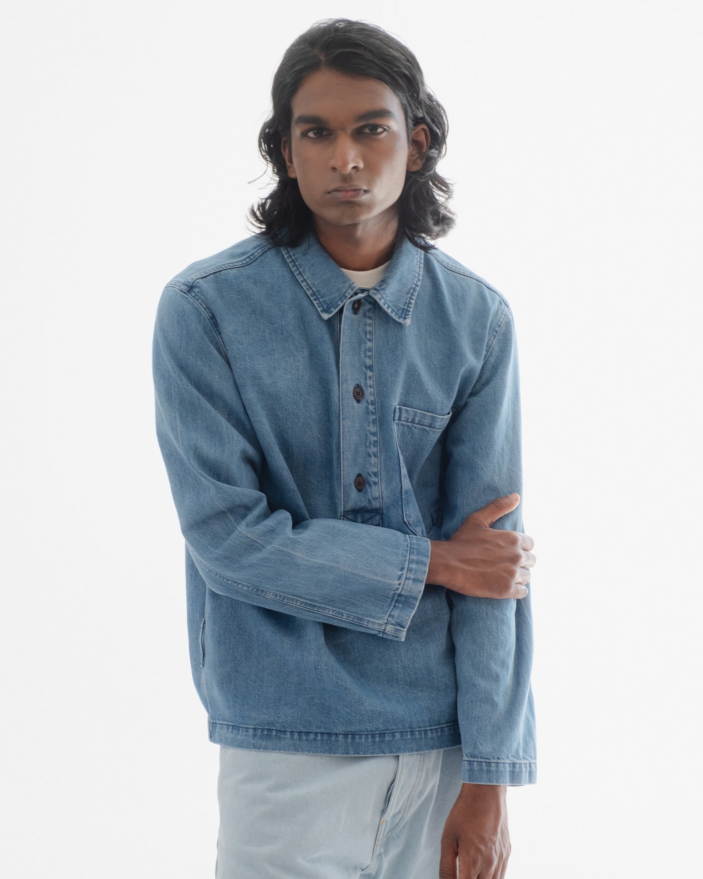 Fisherman Shirt Delhi Denim Bleach Wash