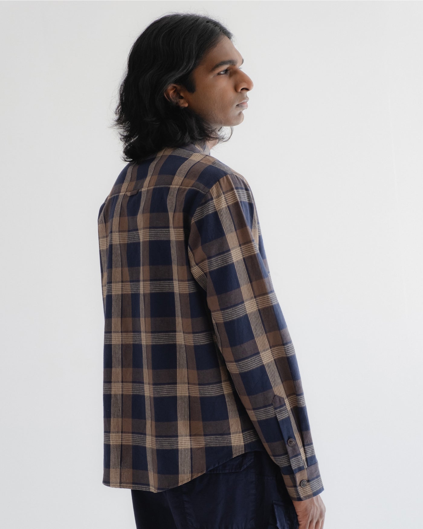 Combat Shirt Constant Check Navy