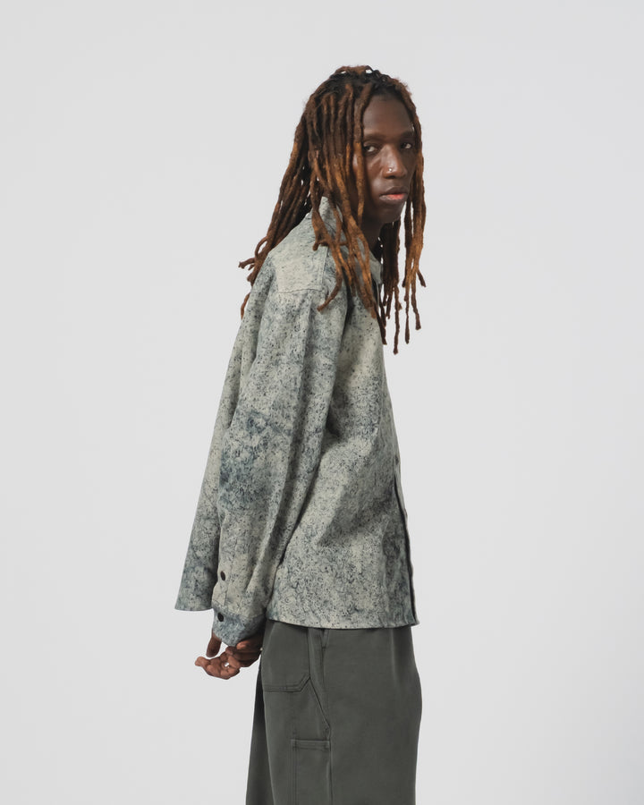 Workshirt Felino Cord Beige/Inkt