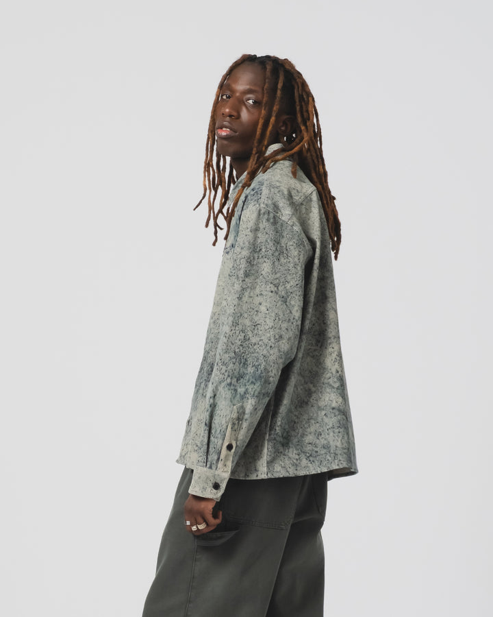 Workshirt Felino Cord Beige/Inkt