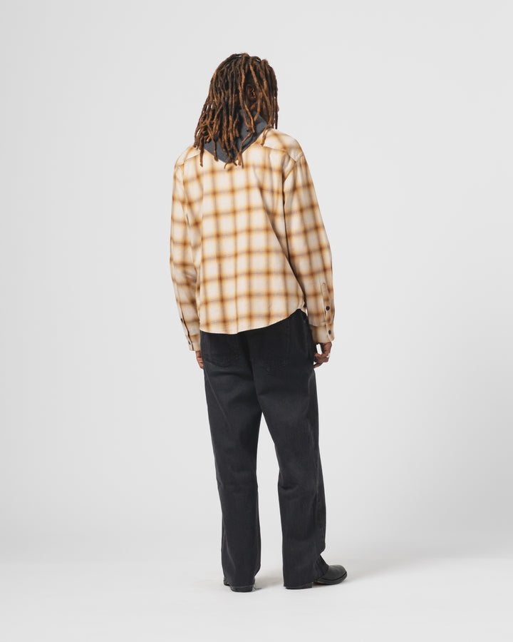 Combat Shirt Polo Brush Check Mustard/Brown