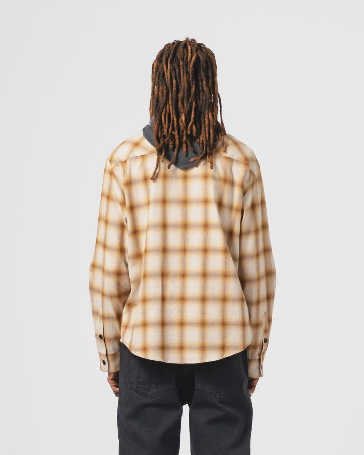 Combat Shirt Polo Brush Check Mustard/Brown