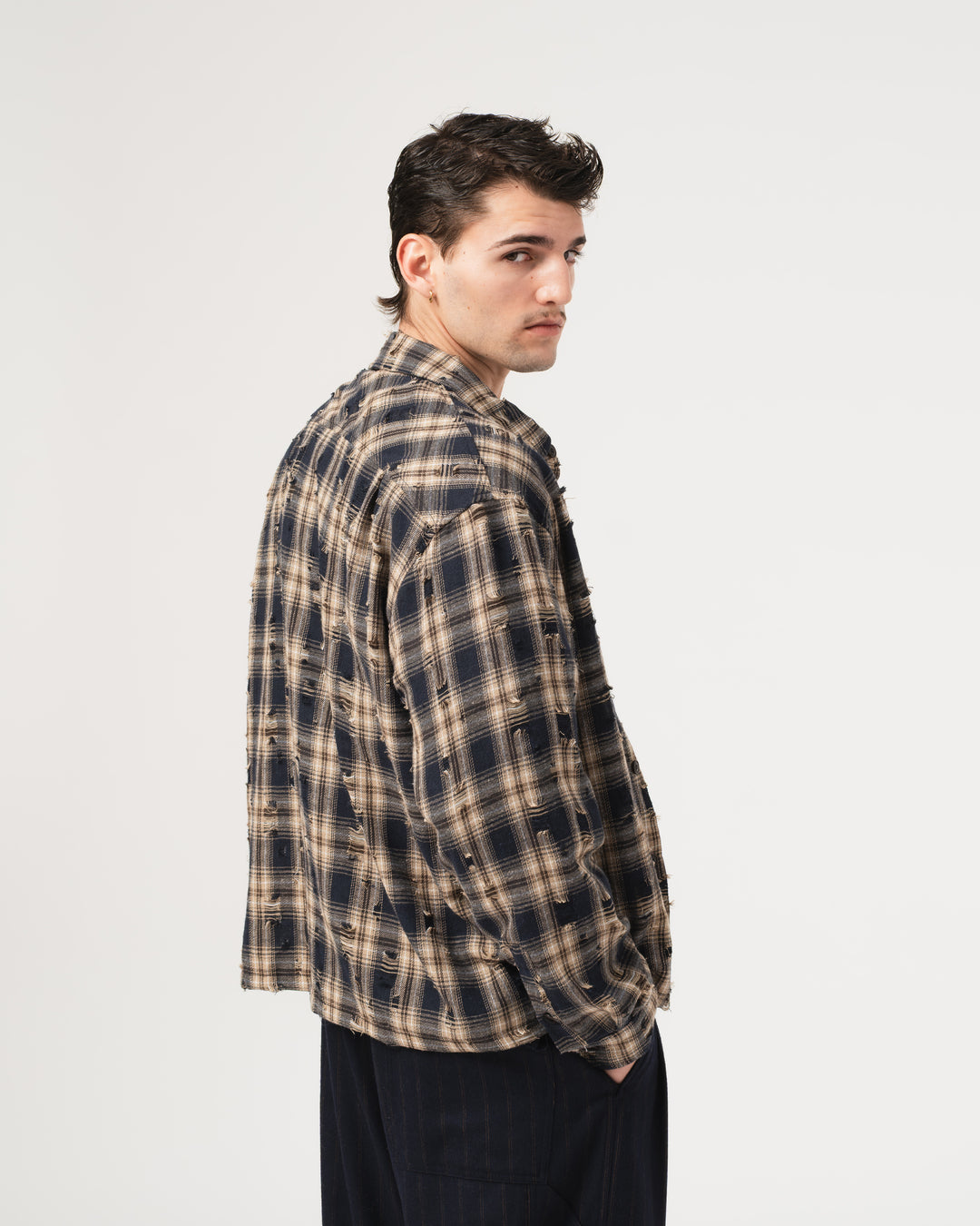 Workshirt Cobain Check Navy/Wheat