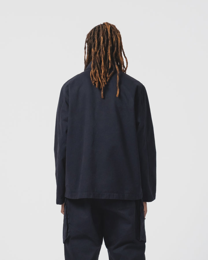 Fisherman Shirt Gabardine Satin Inkt