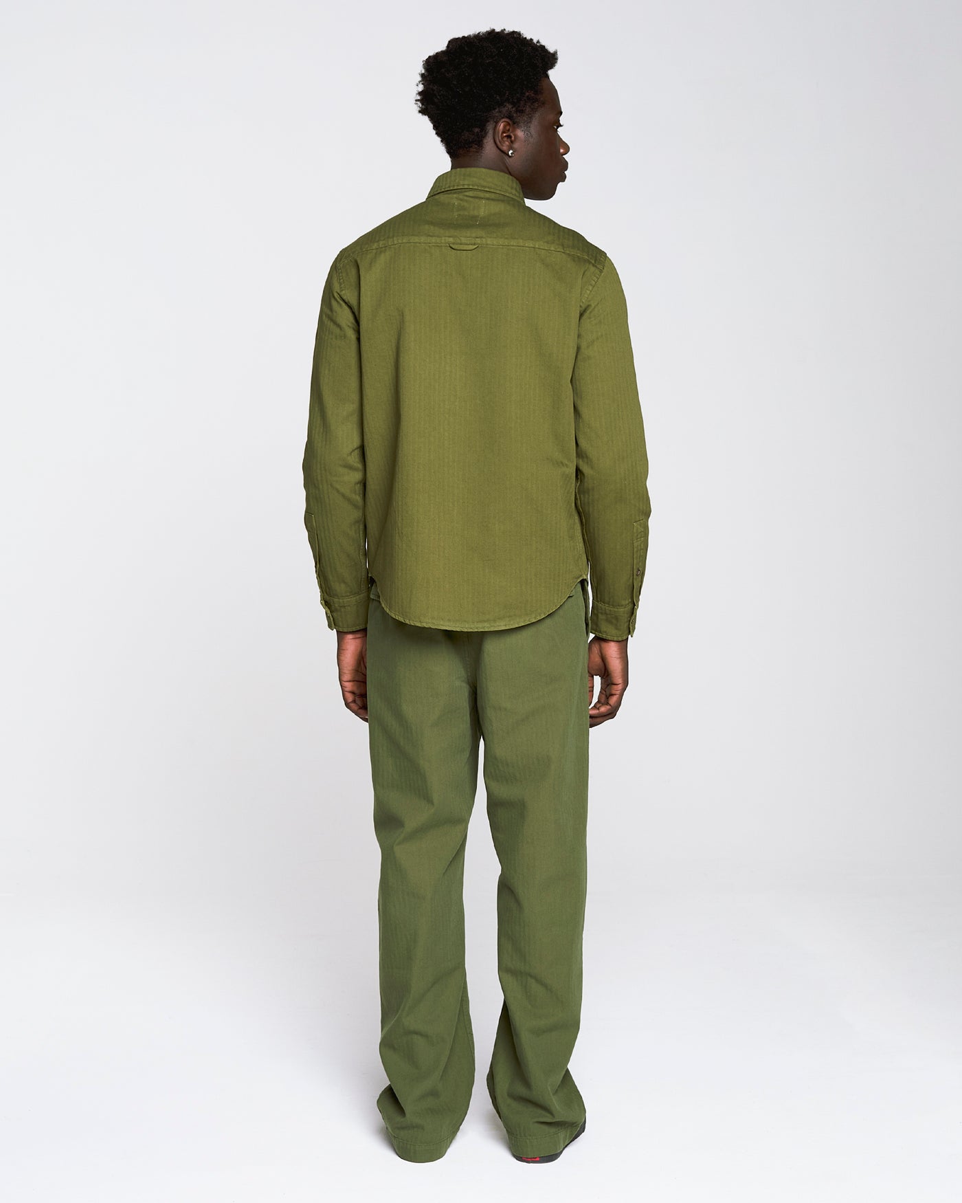 Combat Shirt Herringbone Cotton Lizard