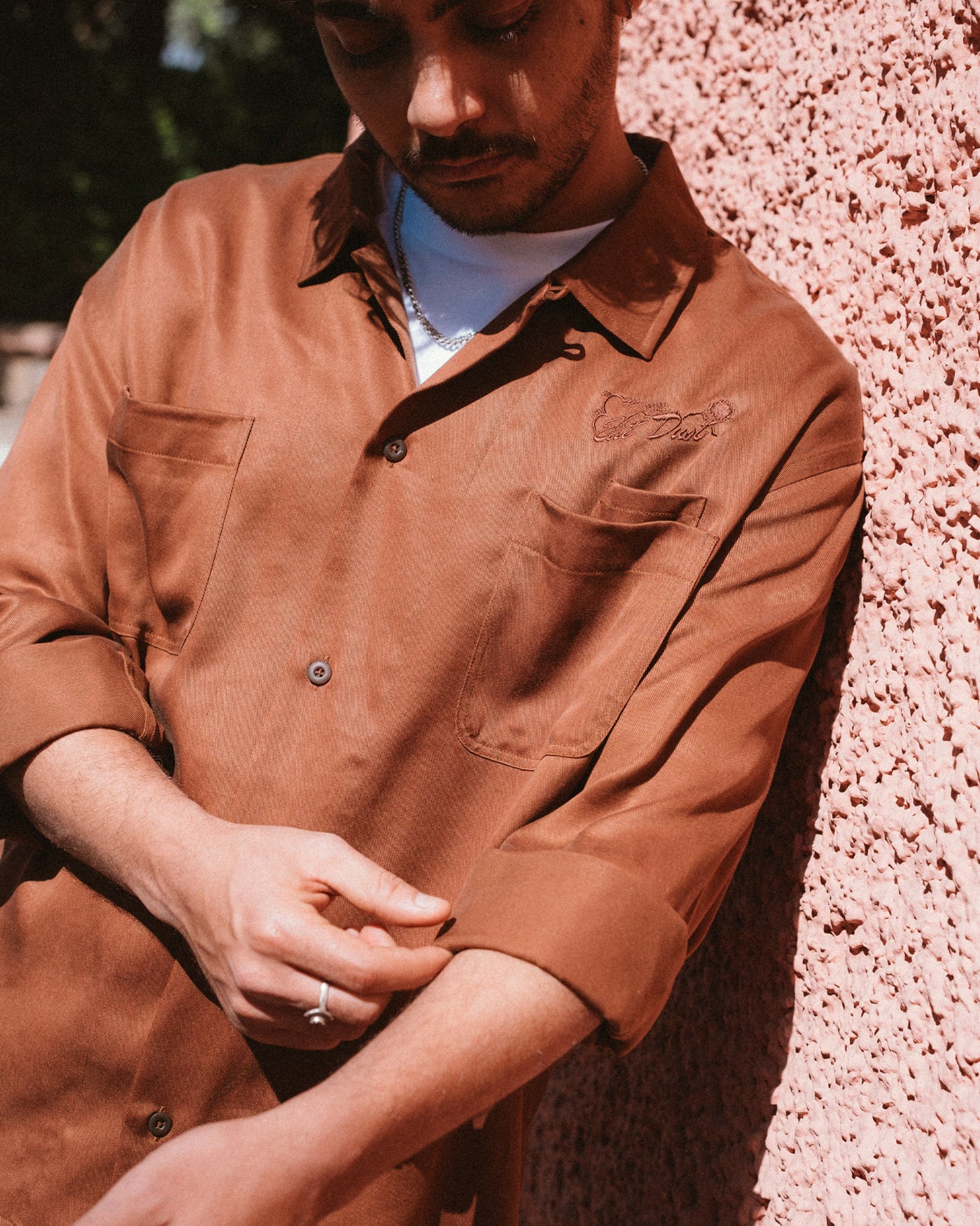 Havana Shirt Tencel Twill Brown