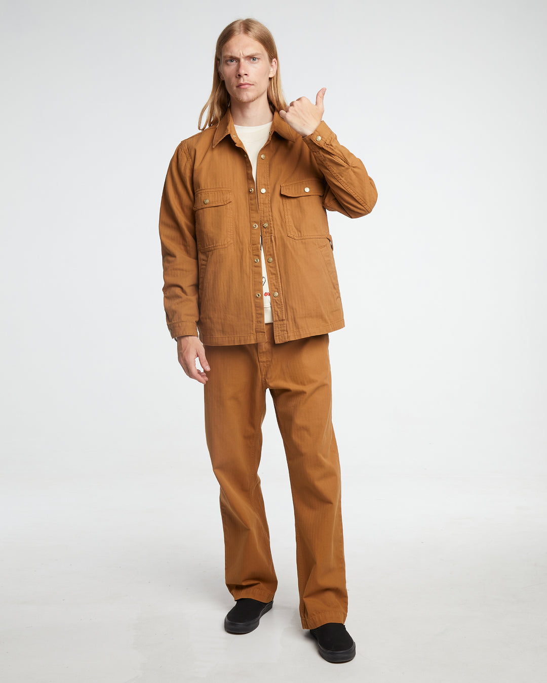 Troy Shirt HBT Cotton Sugar