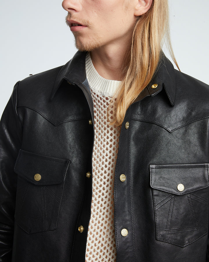 Montana Shirt Leather Black