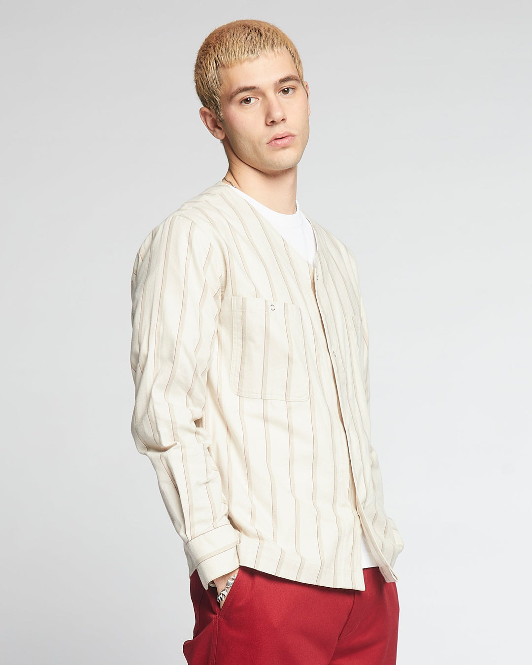 Field Shirt Brushed Stripes Mastik