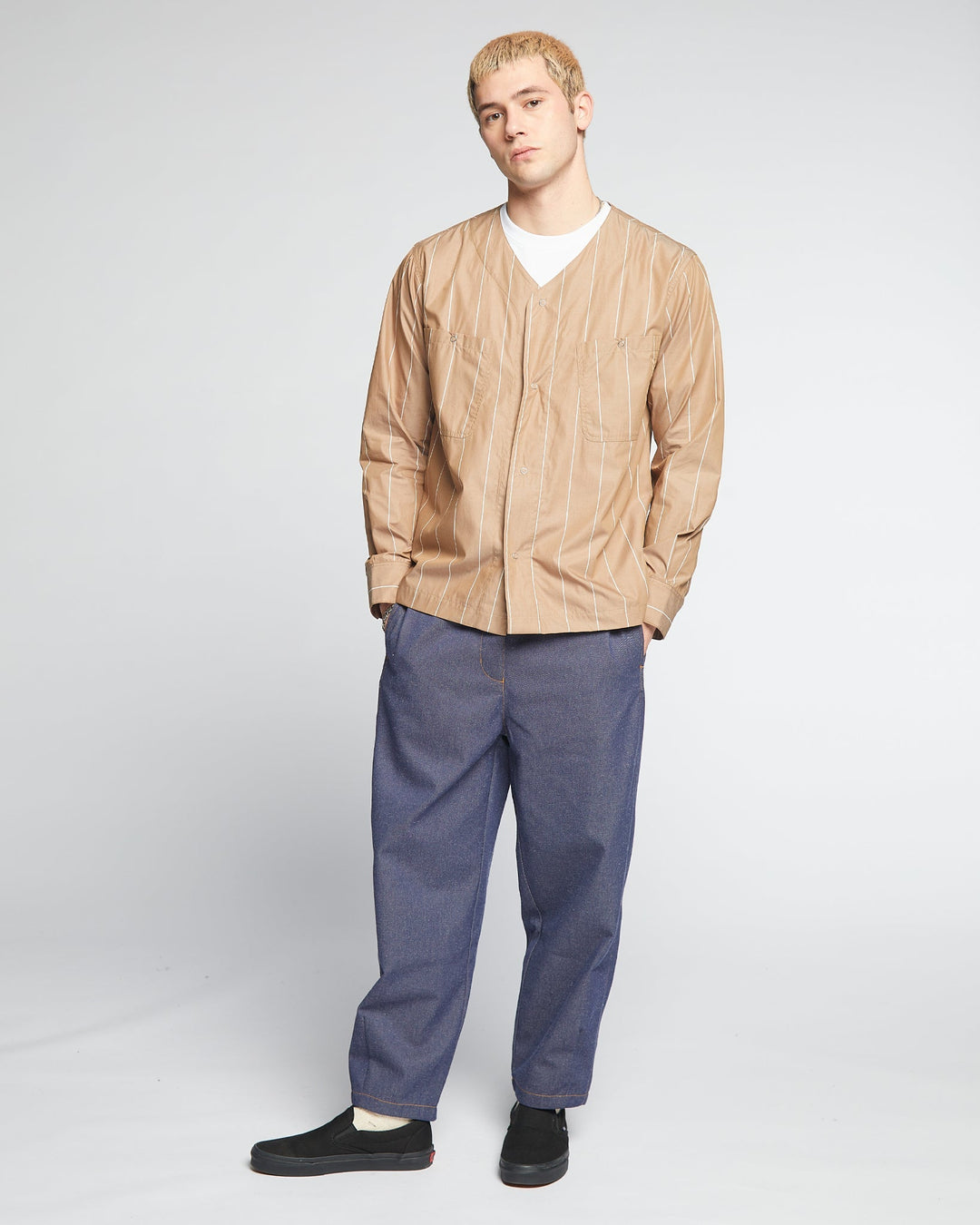 Field Shirt Venice Stripes Mushroom